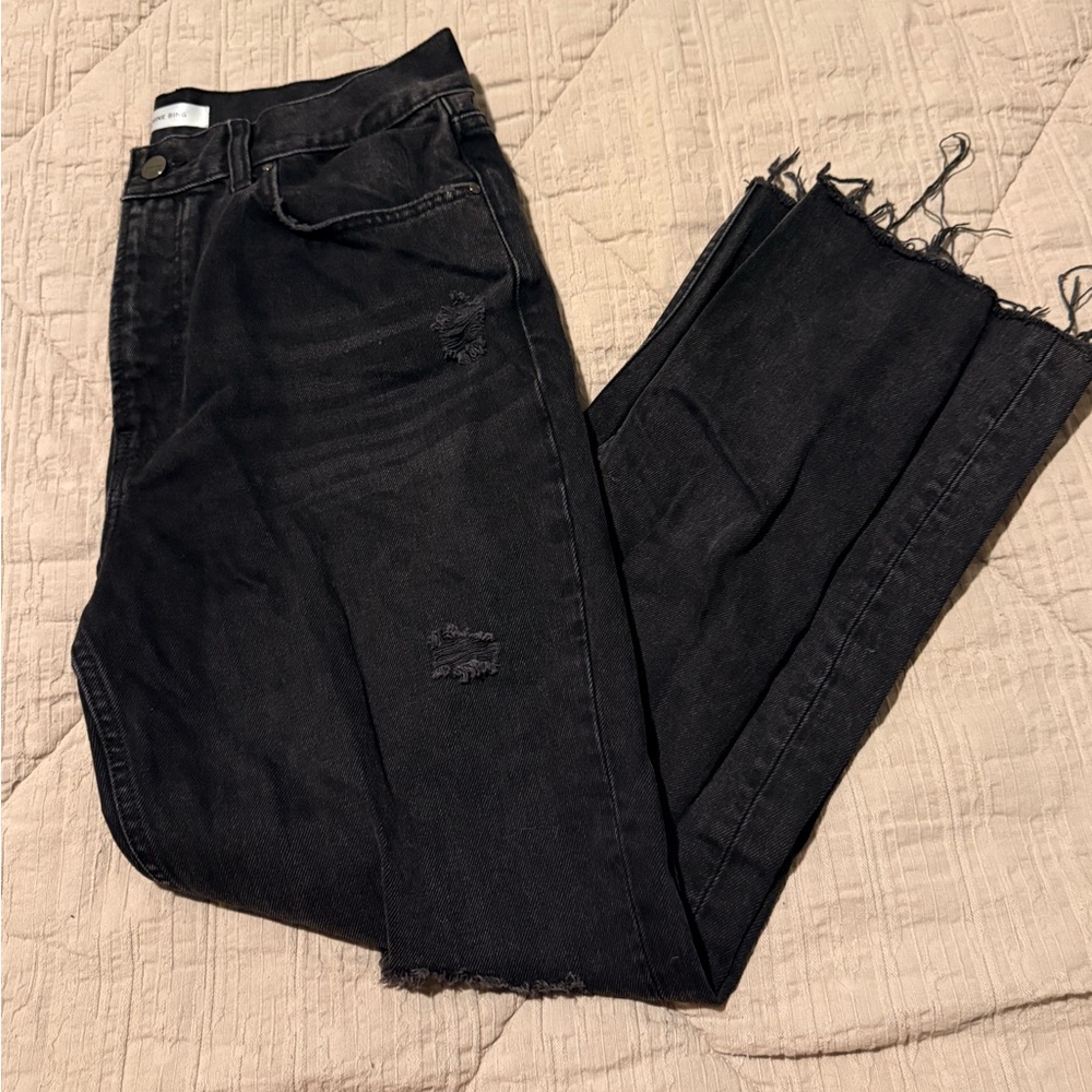 Anine Bing Black Distressed Jeans - 10/30